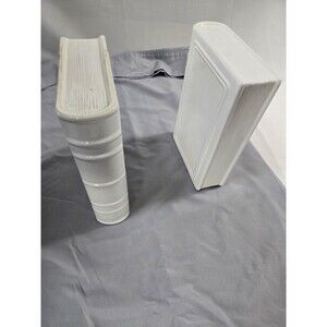 Ceramic Book-Themed Bookends